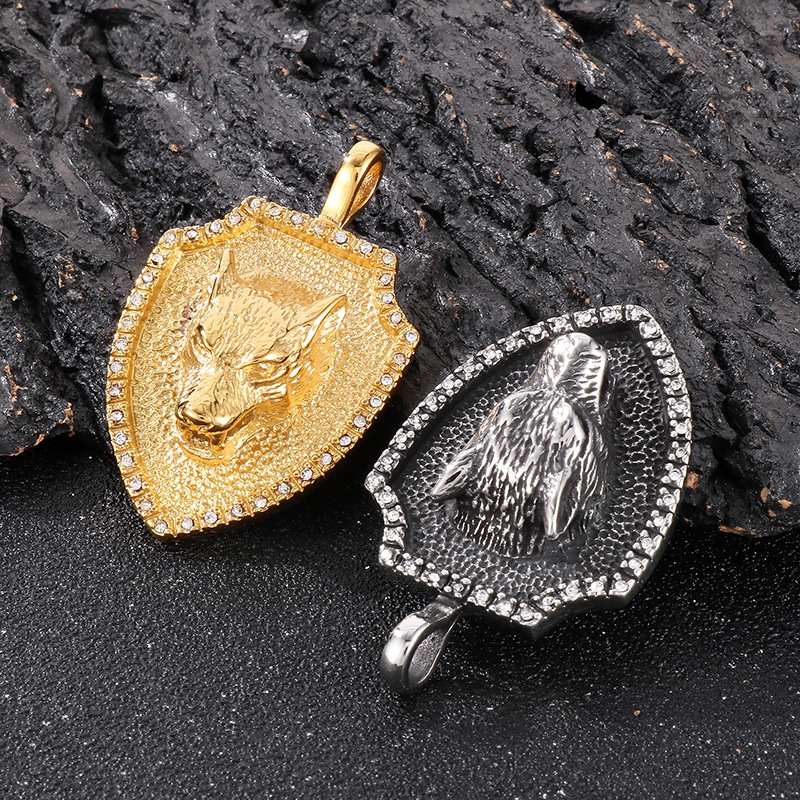 Punk Animal Titanium Steel Plating 18K Gold Plated Charms display picture 6
