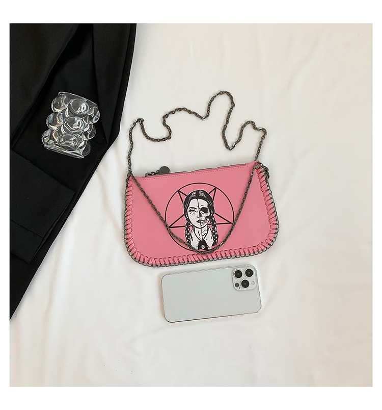 Women's Pu Leather Cartoon Streetwear Square Zipper Underarm Bag display picture 14
