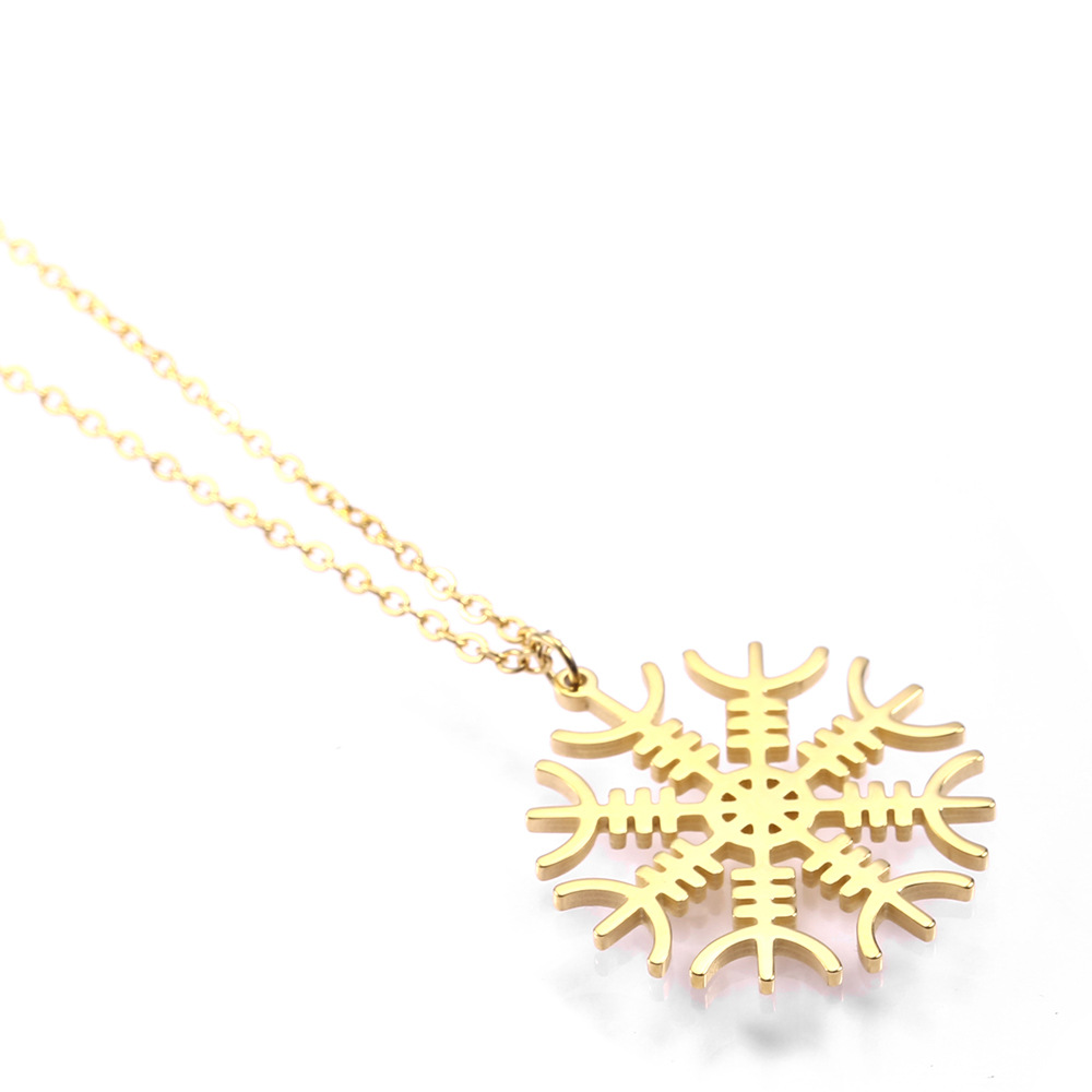 304 Stainless Steel 18K Gold Plated Simple Style Plating Solid Color Pendant Necklace display picture 2