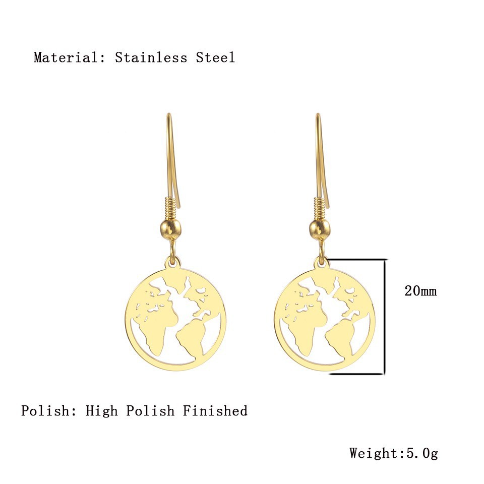 304 Stainless Steel 18K Gold Plated Simple Style Commute Plating Solid Color Jewelry Set display picture 2