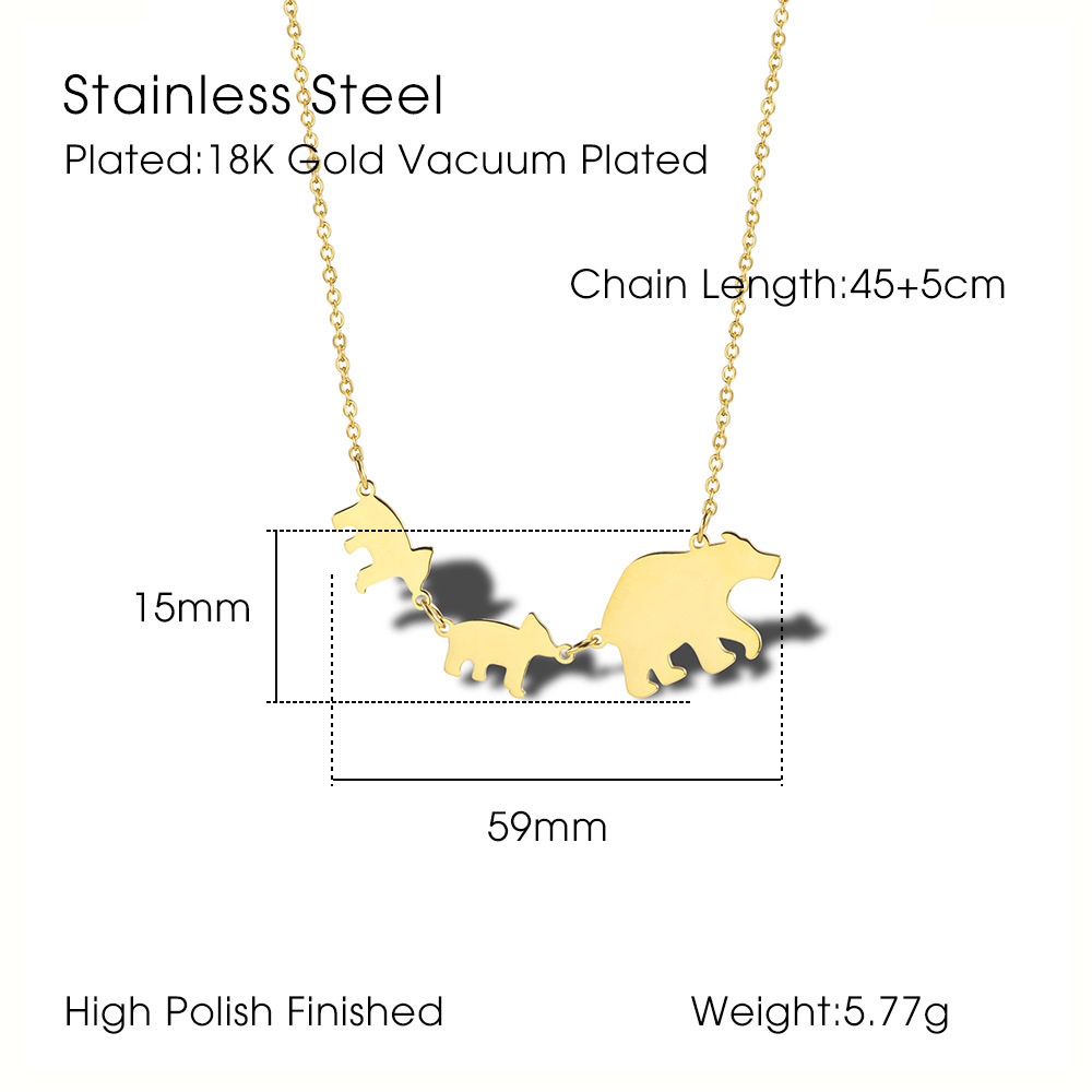 304 Stainless Steel 18K Gold Plated Simple Style Classic Style Plating Solid Color Pendant Necklace display picture 1