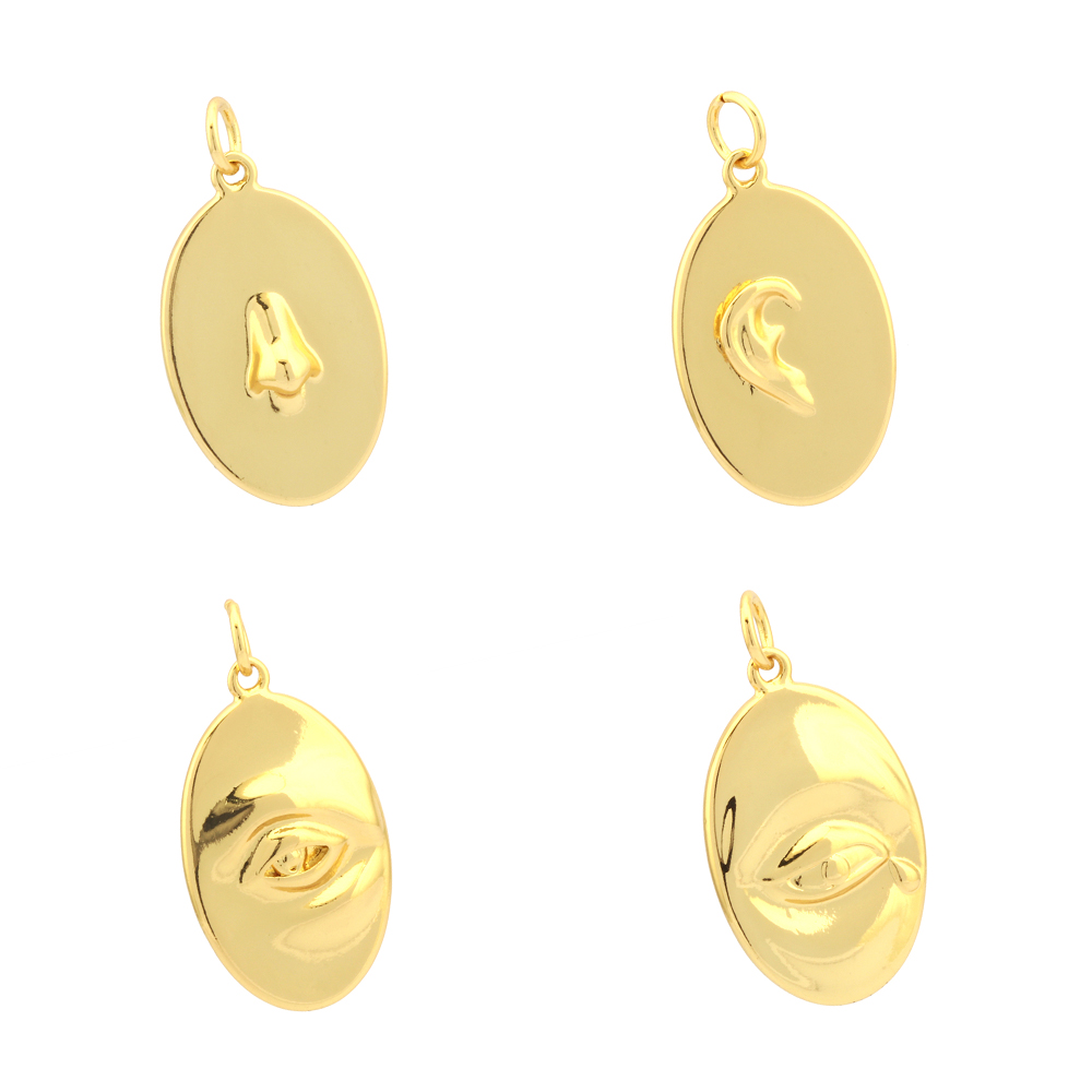 Retro Simple Style Eye Copper Plating 18k Gold Plated Charms display picture 4