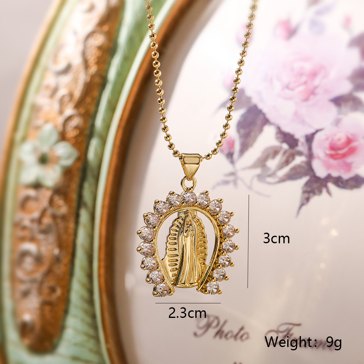 Simple Style Solid Color Copper Plating Inlay Zircon 18k Gold Plated Pendant Necklace display picture 4