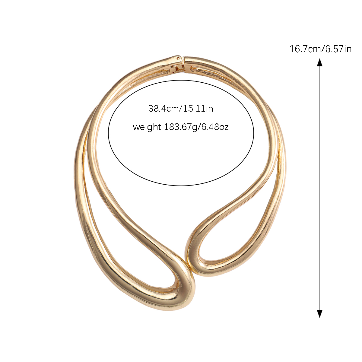 Nordic Style Exaggerated Geometric Alloy Plating Gold Plated Silver Plated Women's Bracelets Necklace display picture 24