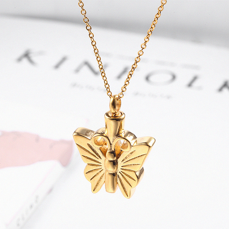 304 Stainless Steel 18K Gold Plated Hip-Hop Retro Plating Butterfly display picture 4