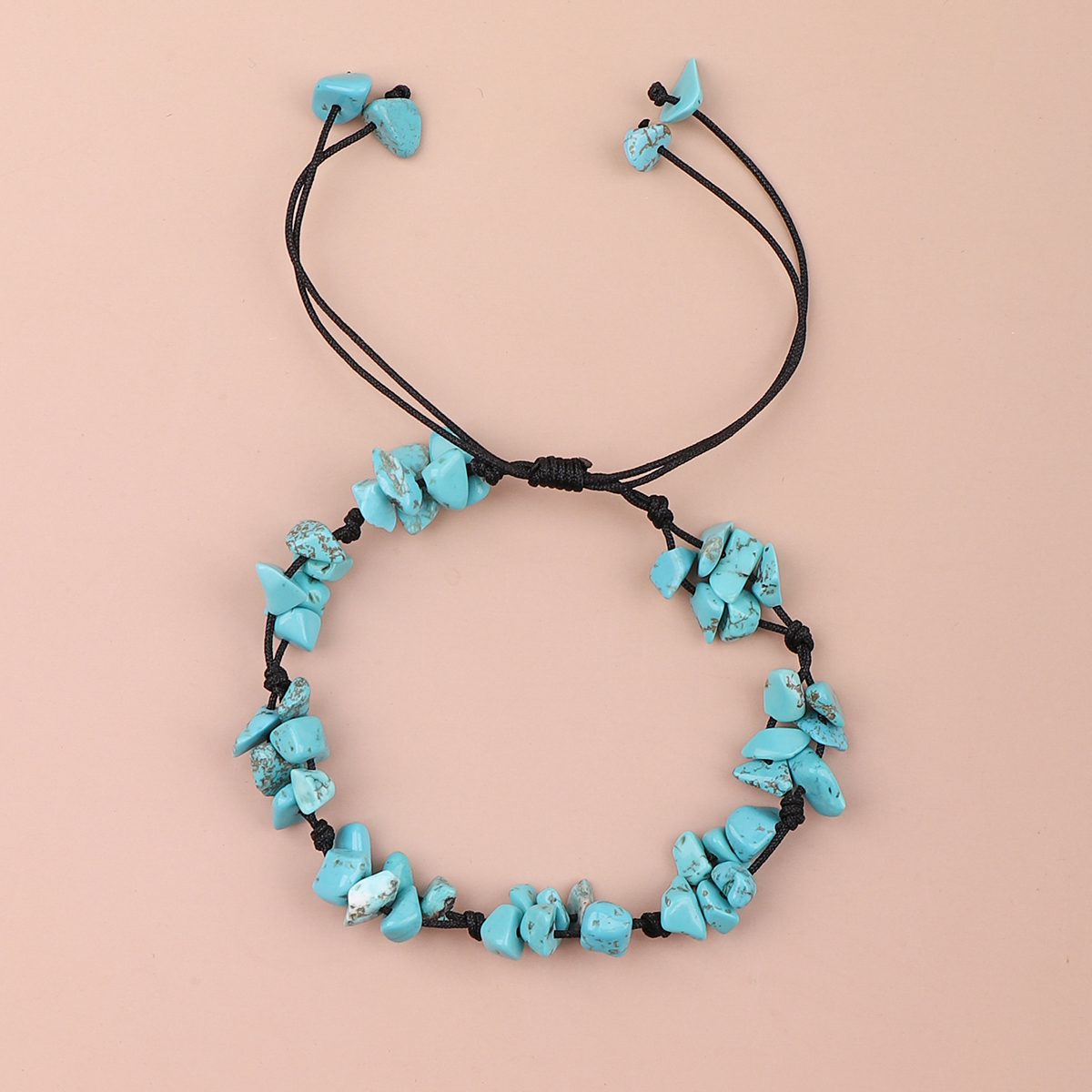 Elegant Simple Style Color Block Natural Stone Beaded Women's Drawstring Bracelets display picture 4
