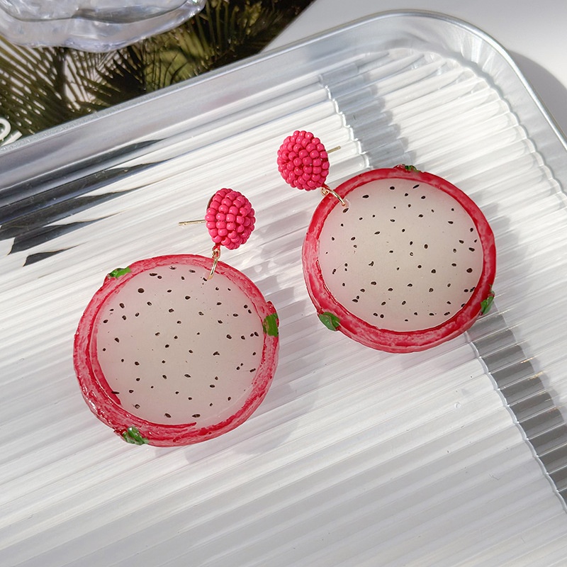 1 Pair Handmade Pastoral Simple Style Fruit Slice Handmade Arylic Drop Earrings display picture 6