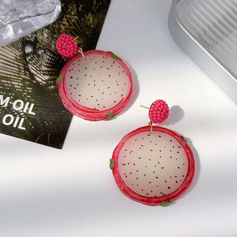 1 Pair Handmade Pastoral Simple Style Fruit Slice Handmade Arylic Drop Earrings display picture 16