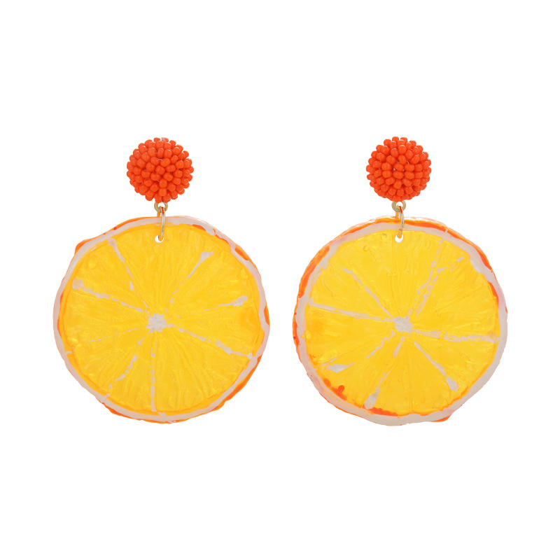 1 Pair Handmade Pastoral Simple Style Fruit Slice Handmade Arylic Drop Earrings display picture 14
