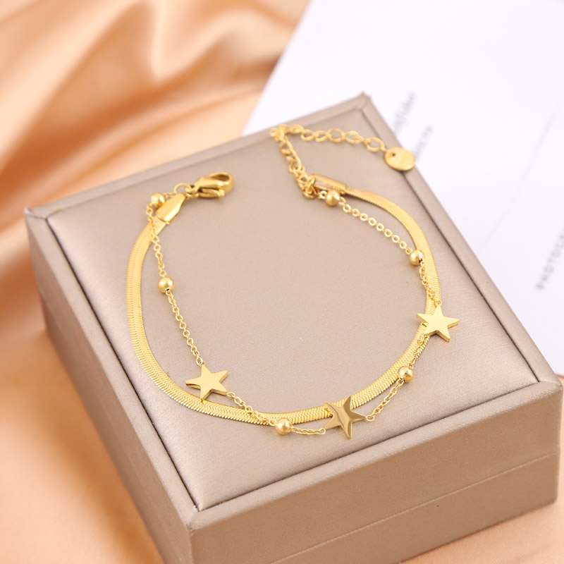 Simple Style Classic Style Star Stainless Steel Bracelets display picture 1