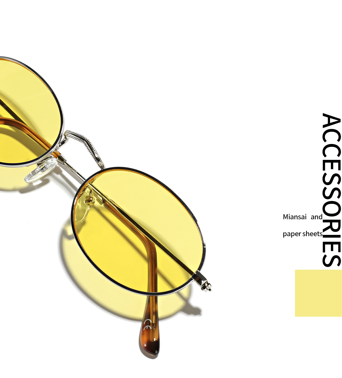 Einfacher Stil Einfarbig Ac Ovaler Rahmen Vollbild Brille display picture 1