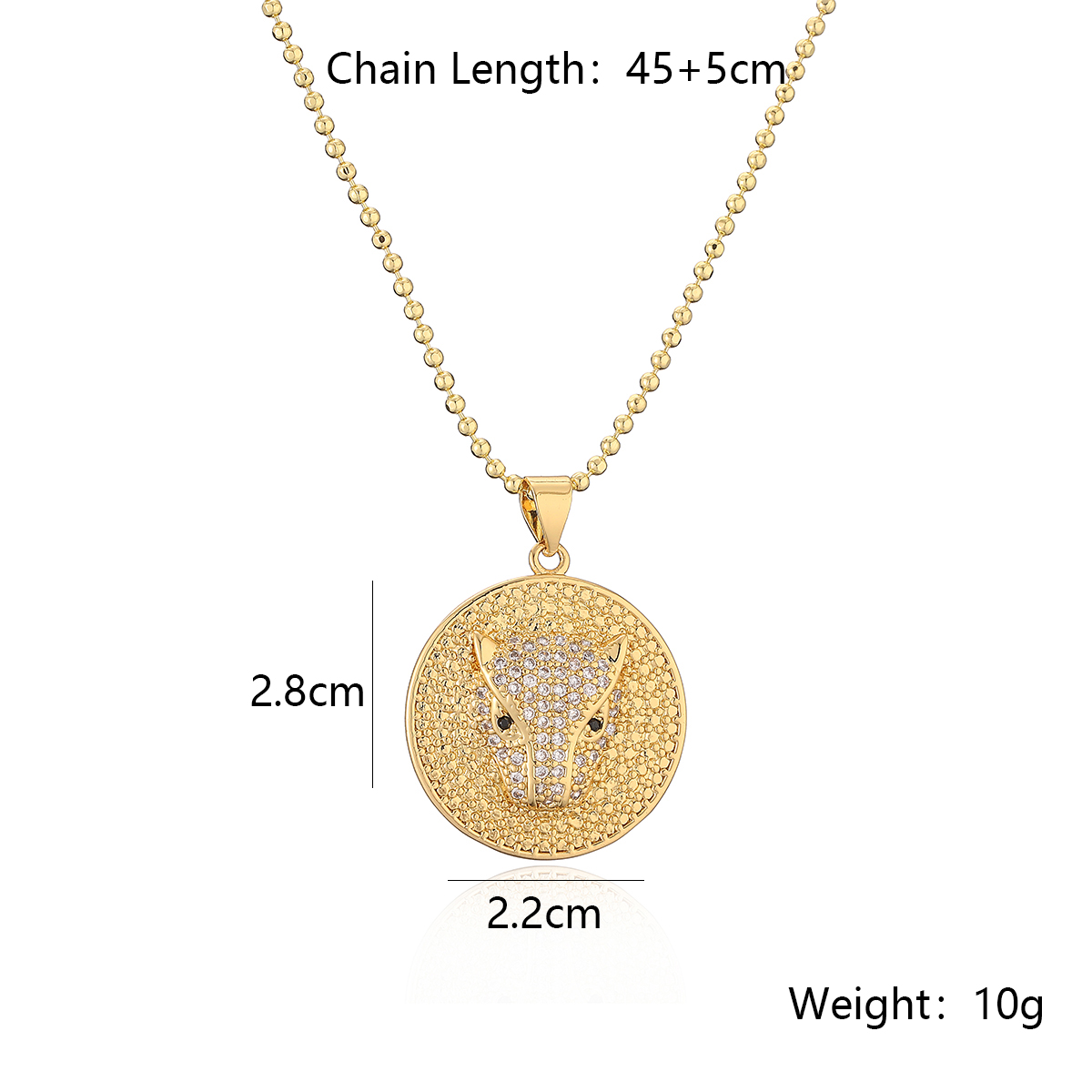 Simple Style Commute Animal Copper Plating Inlay Zircon 18k Gold Plated Pendant Necklace display picture 1