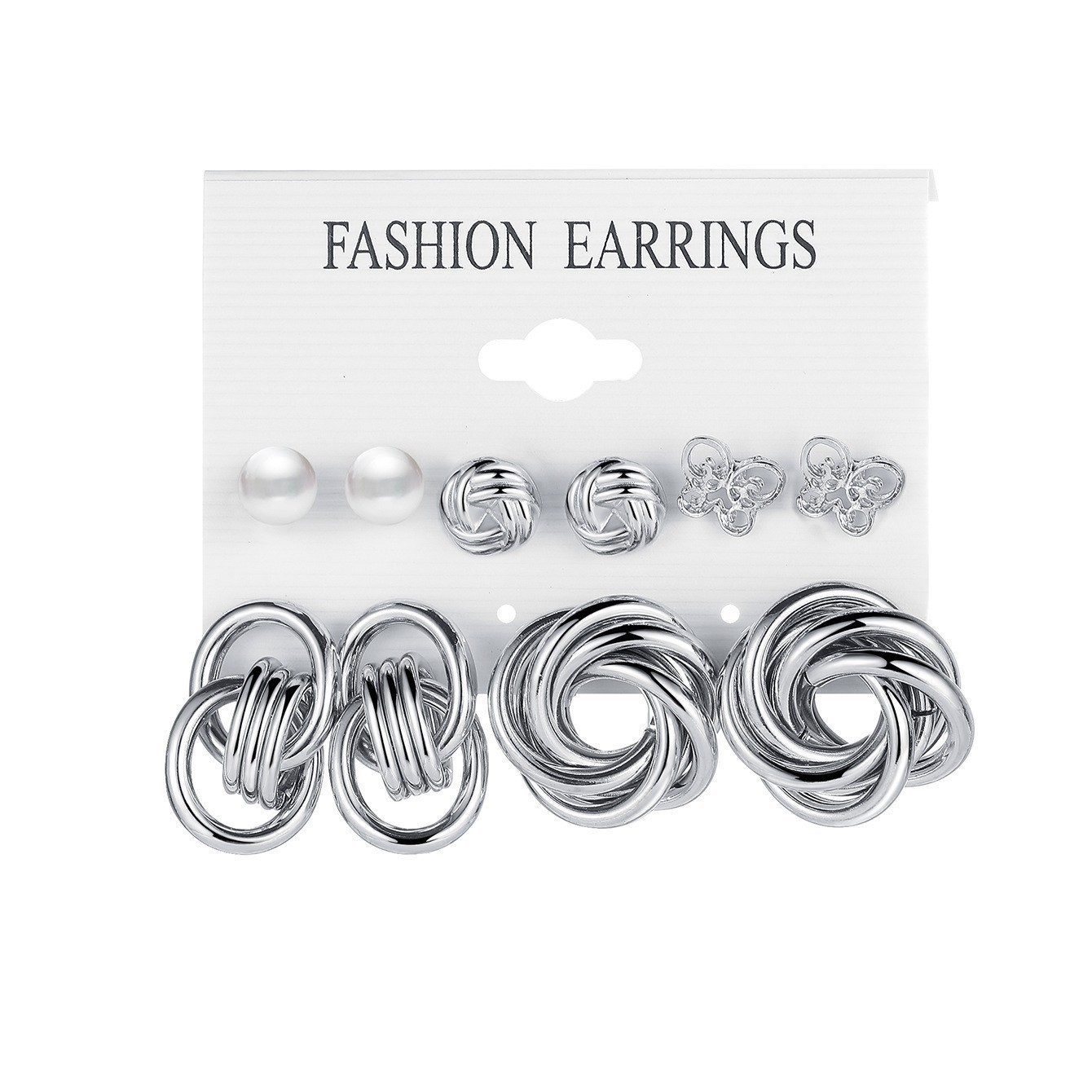 1 Set Elegant Retro Streetwear Geometric Plating Alloy Earrings display picture 7