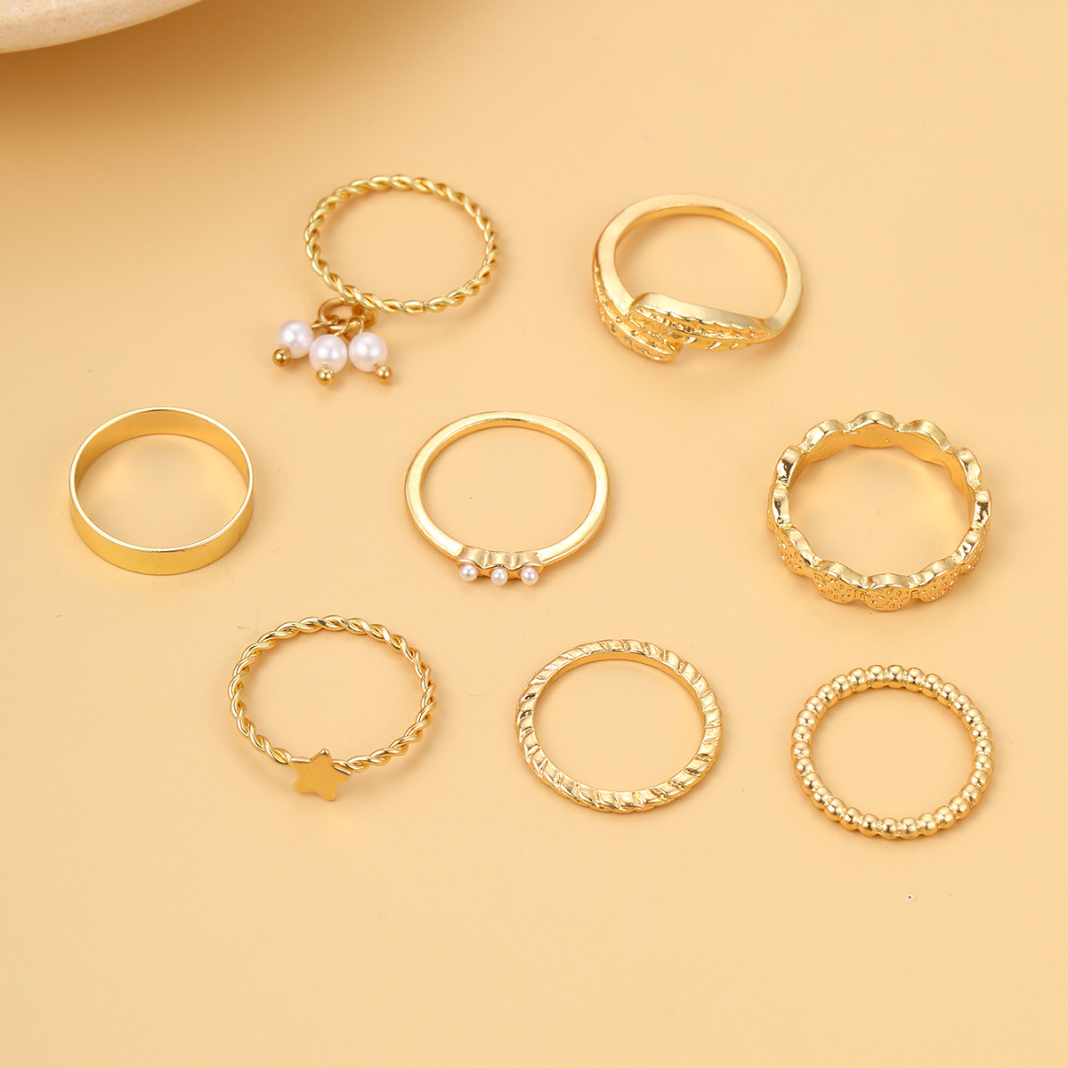 Elegant Leaf Alloy Wholesale Rings display picture 2