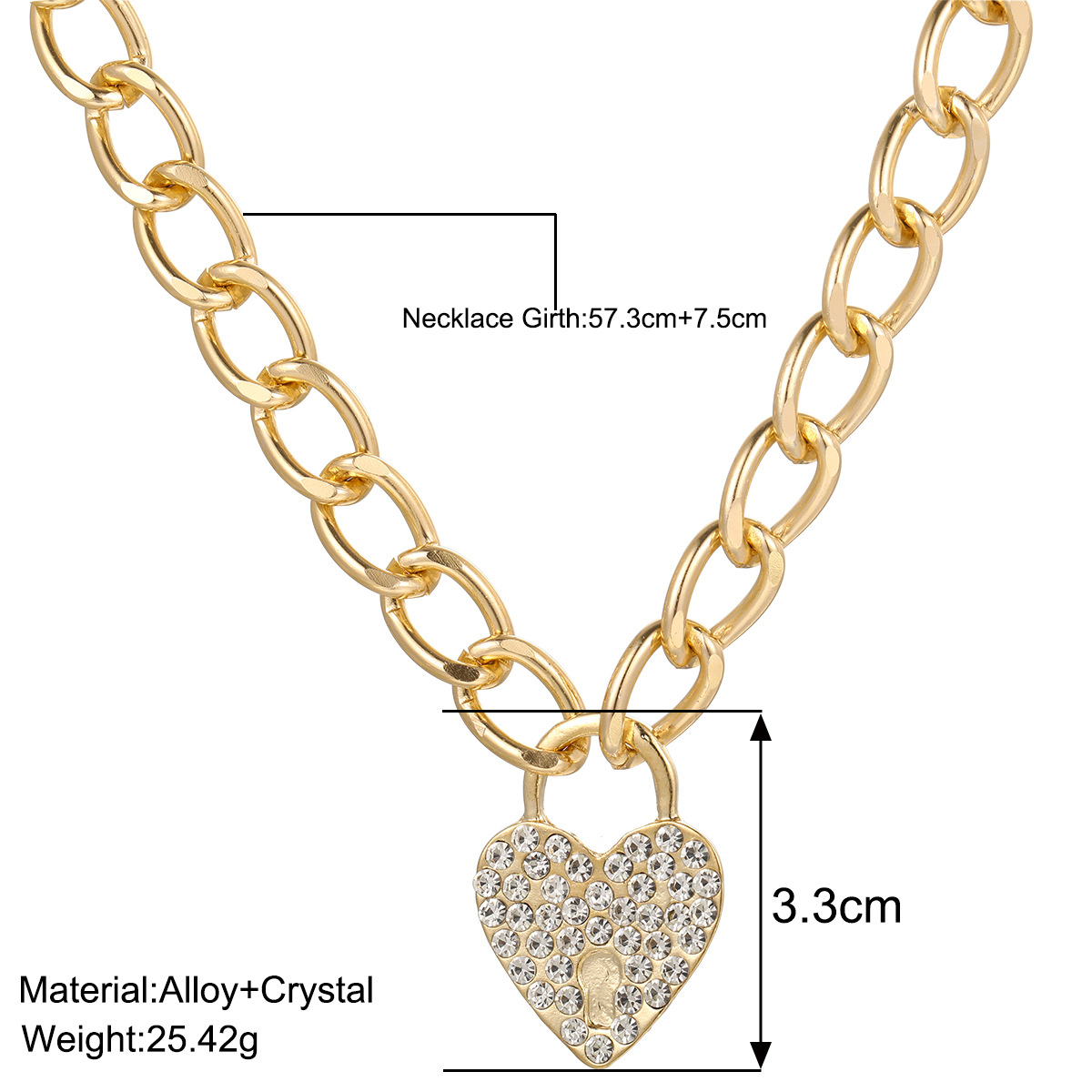 Sweet Heart Shape Alloy Zinc Alloy Women's Pendant Necklace display picture 1