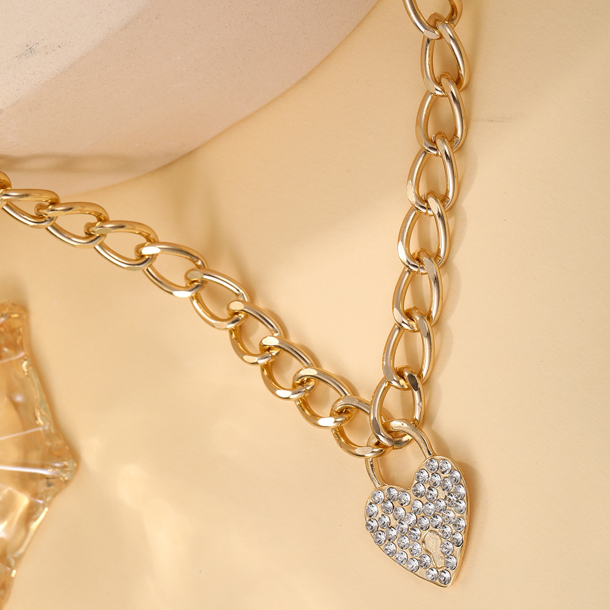 Sweet Heart Shape Alloy Zinc Alloy Women's Pendant Necklace display picture 5