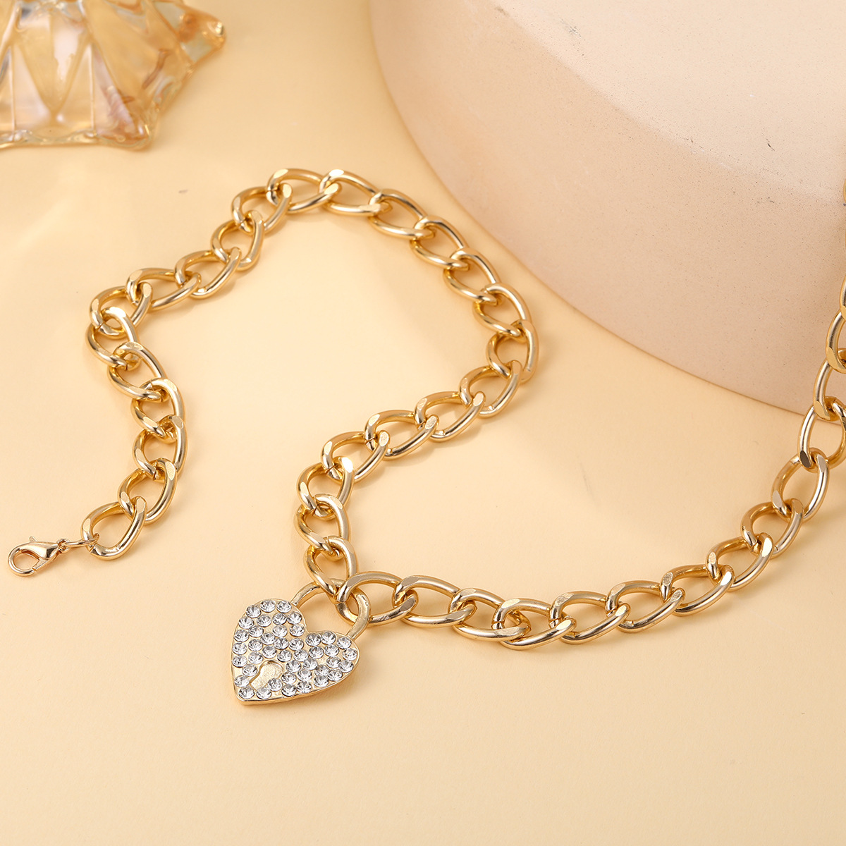 Sweet Heart Shape Alloy Zinc Alloy Women's Pendant Necklace display picture 6