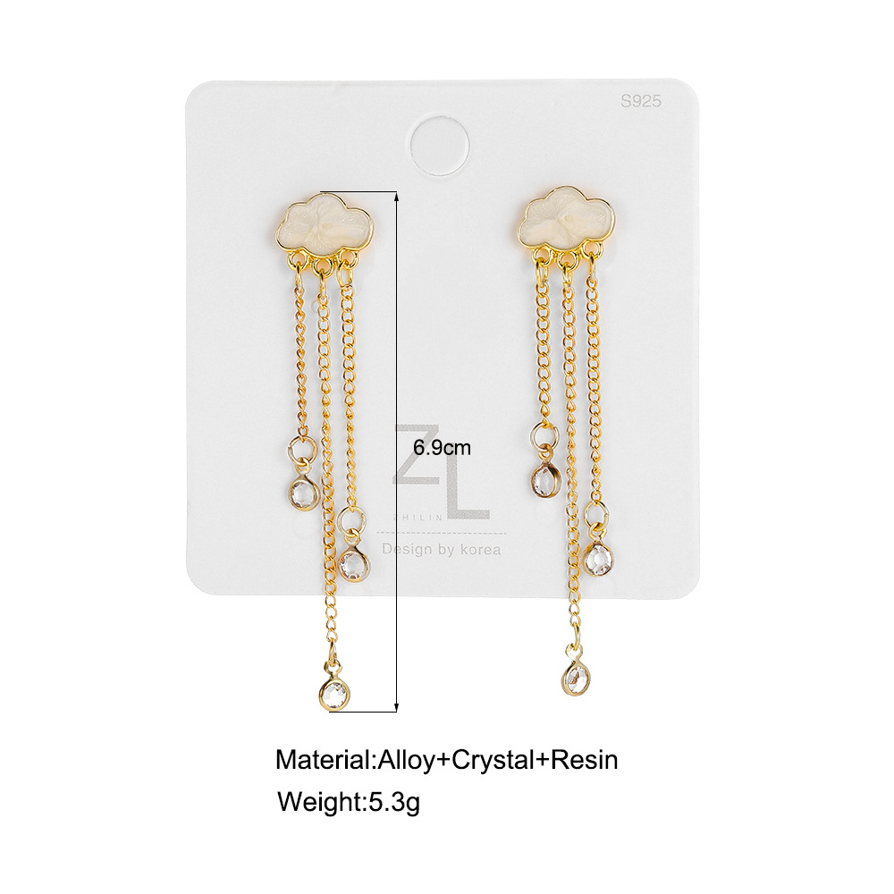 1 Pair Simple Style Water Droplets Alloy Drop Earrings display picture 1