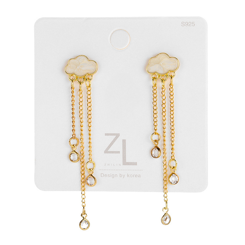1 Pair Simple Style Water Droplets Alloy Drop Earrings display picture 2