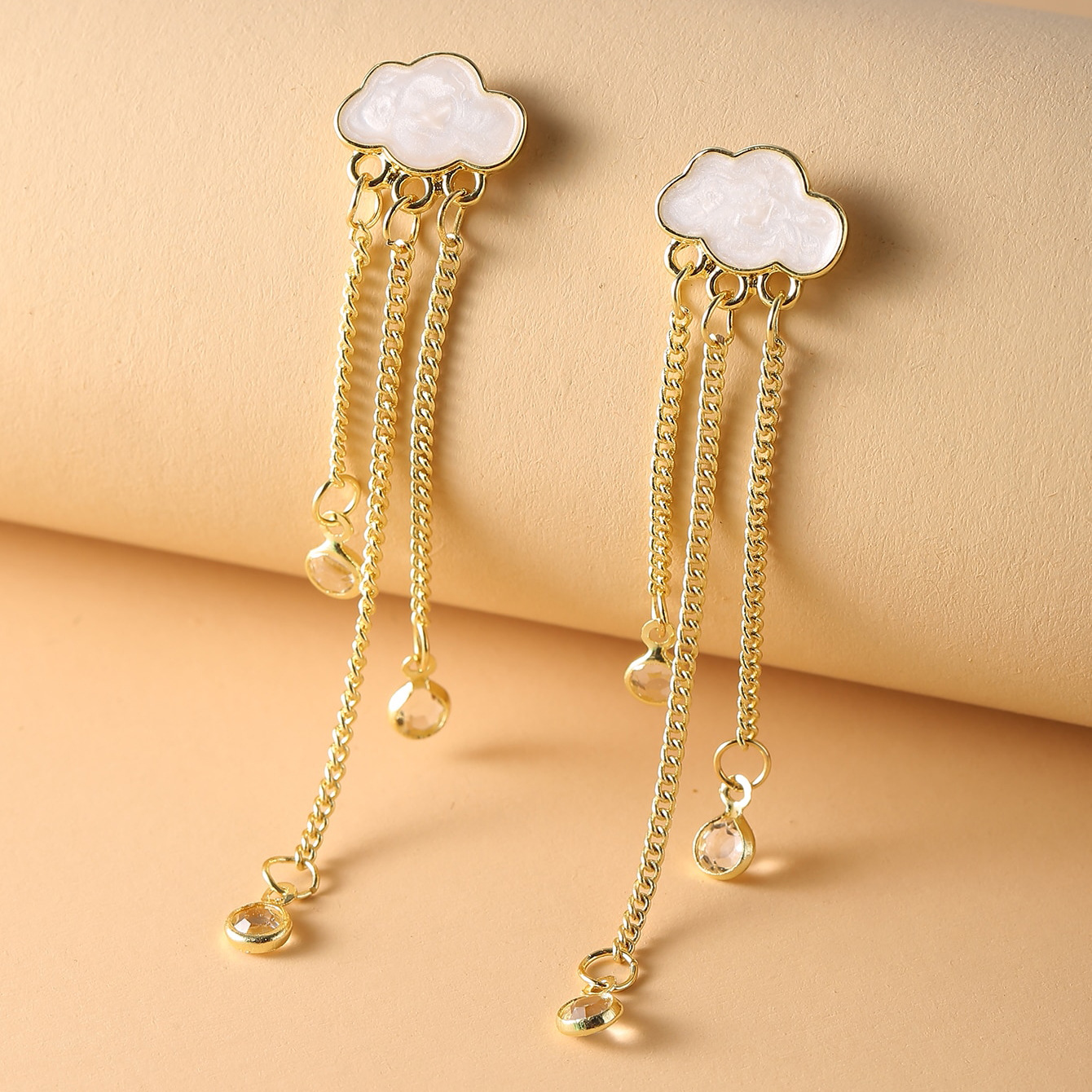 1 Pair Simple Style Water Droplets Alloy Drop Earrings display picture 5