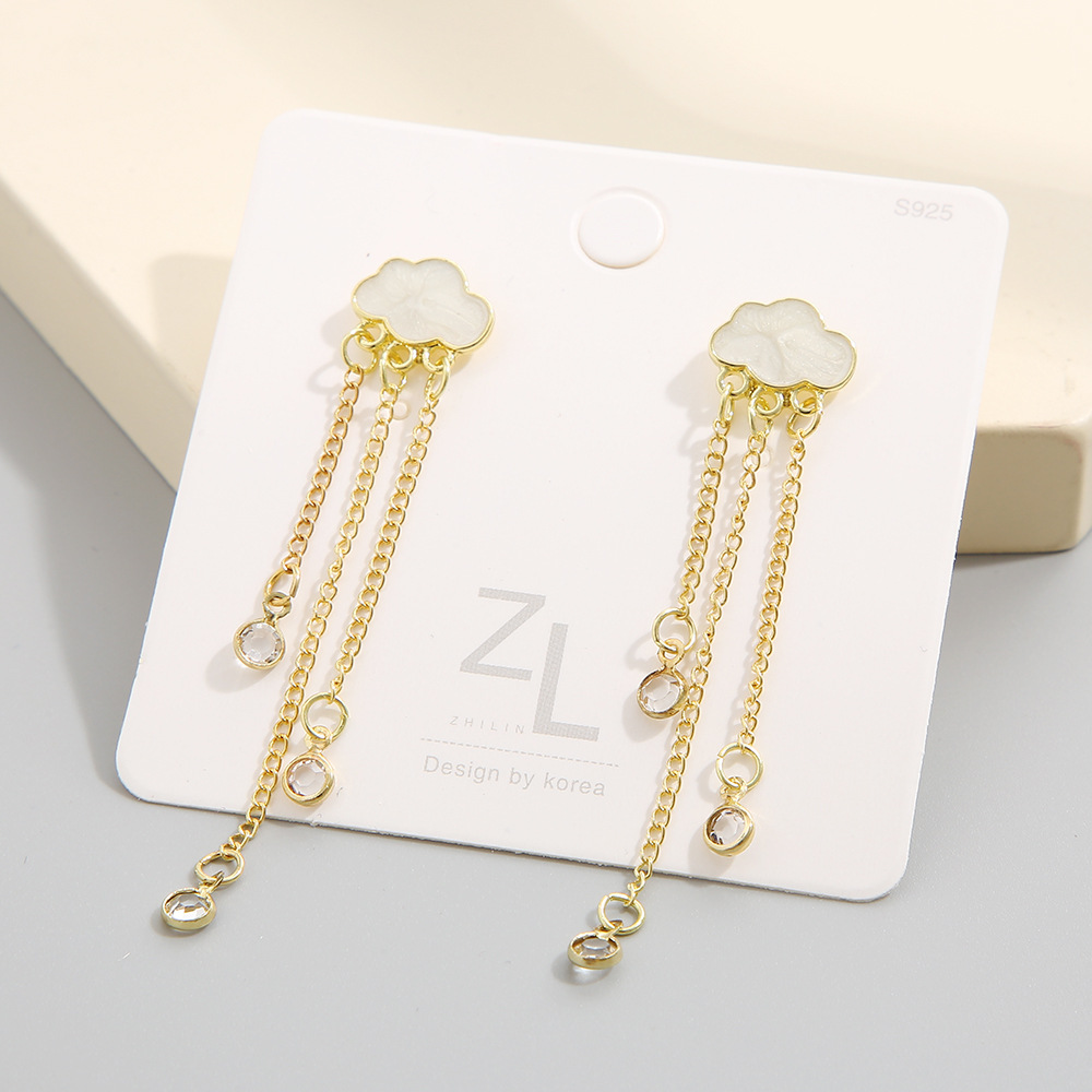 1 Pair Simple Style Water Droplets Alloy Drop Earrings display picture 6