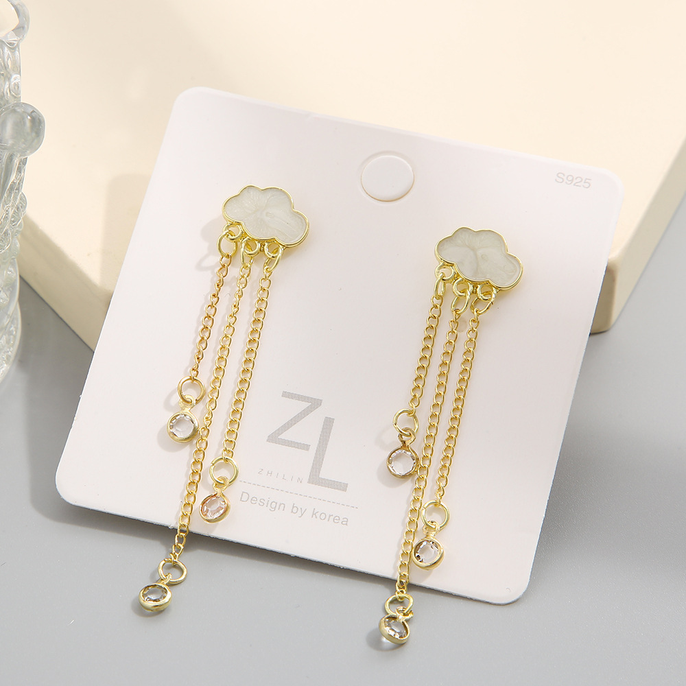 1 Pair Simple Style Water Droplets Alloy Drop Earrings display picture 8