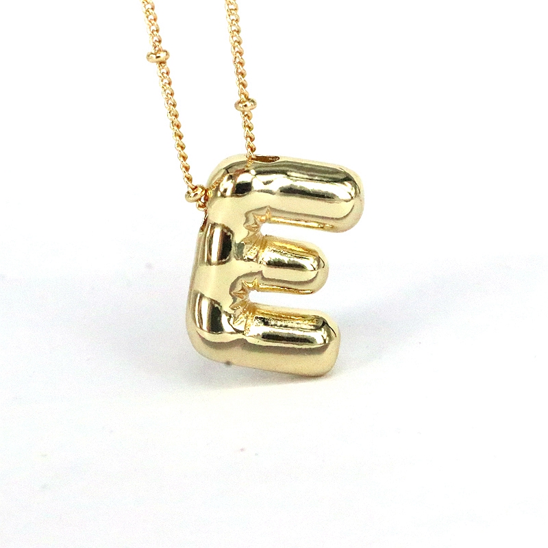 Simple Style Classic Style Letter Copper 18k Gold Plated Pendant Necklace In Bulk display picture 2