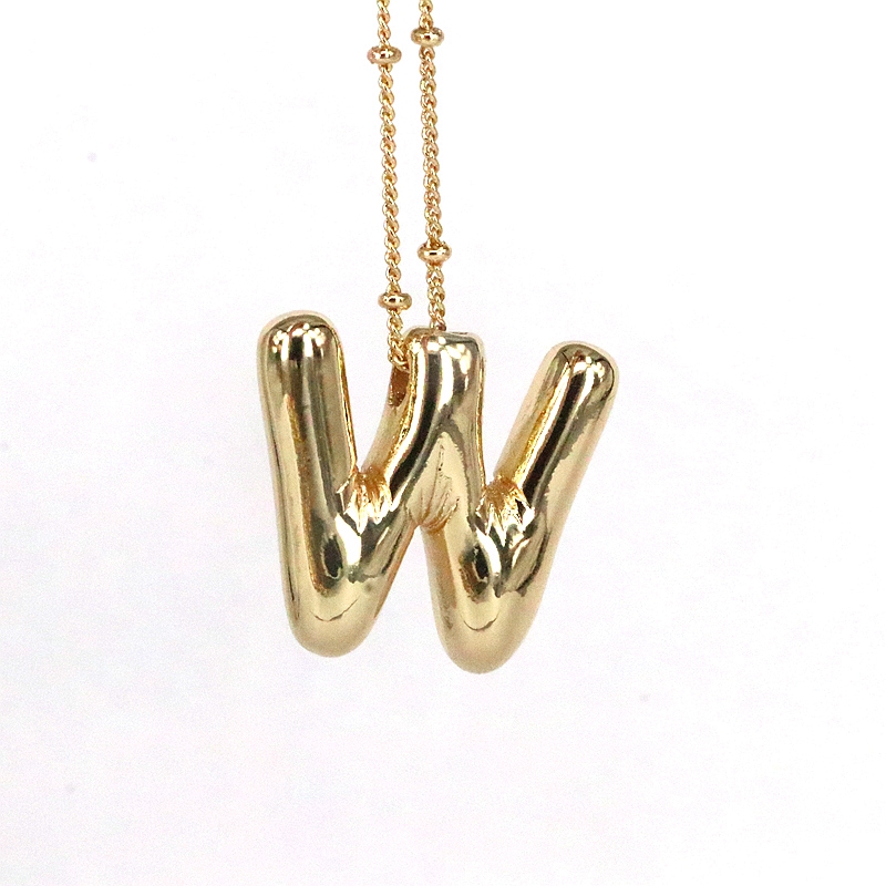 Simple Style Classic Style Letter Copper 18k Gold Plated Pendant Necklace In Bulk display picture 1