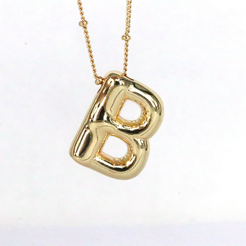 Simple Style Classic Style Letter Copper 18k Gold Plated Pendant Necklace In Bulk display picture 5