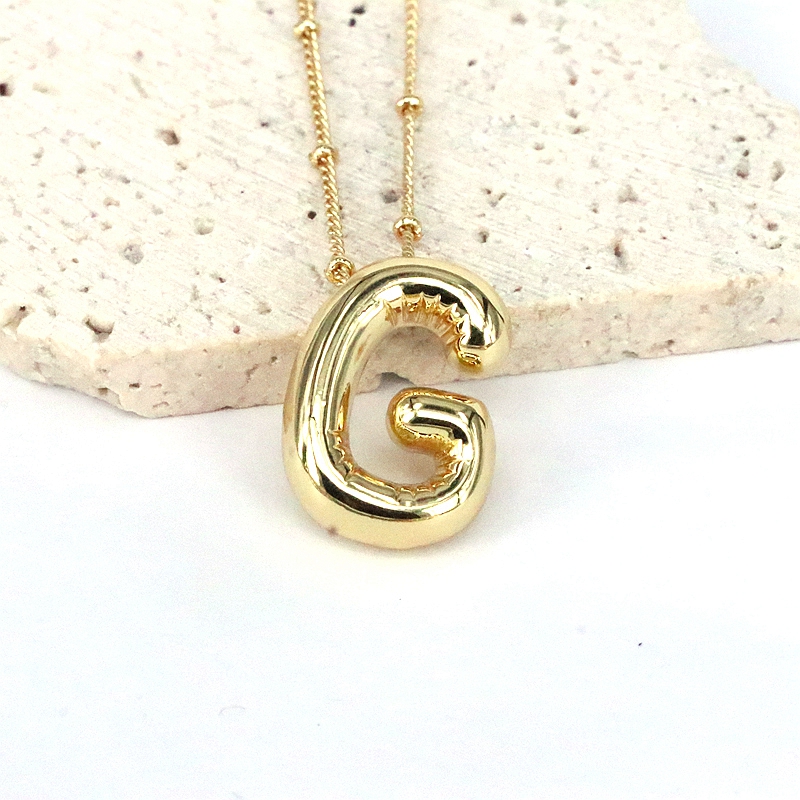 Simple Style Classic Style Letter Copper 18k Gold Plated Pendant Necklace In Bulk display picture 13