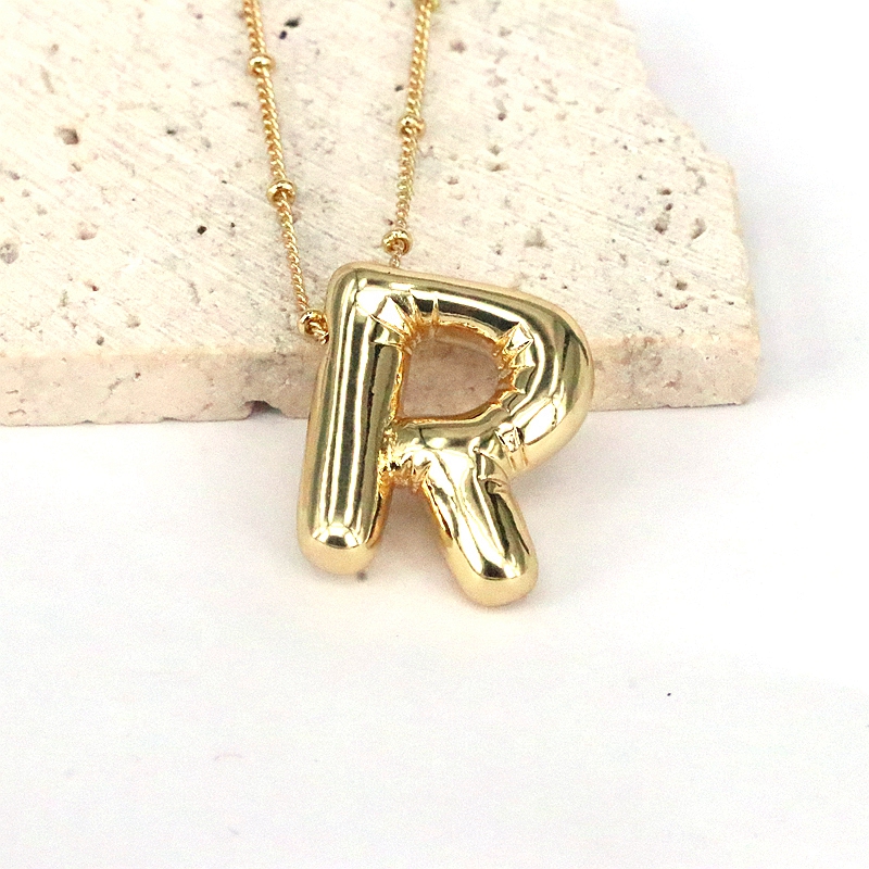 Simple Style Classic Style Letter Copper 18k Gold Plated Pendant Necklace In Bulk display picture 25