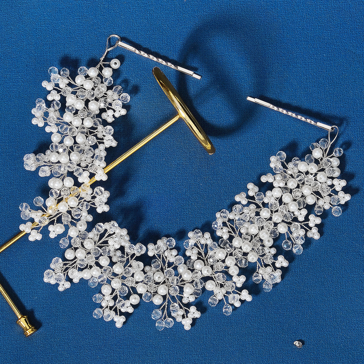 Elegant Einfacher Stil Blume Künstlicher Kristall Haarband display picture 1