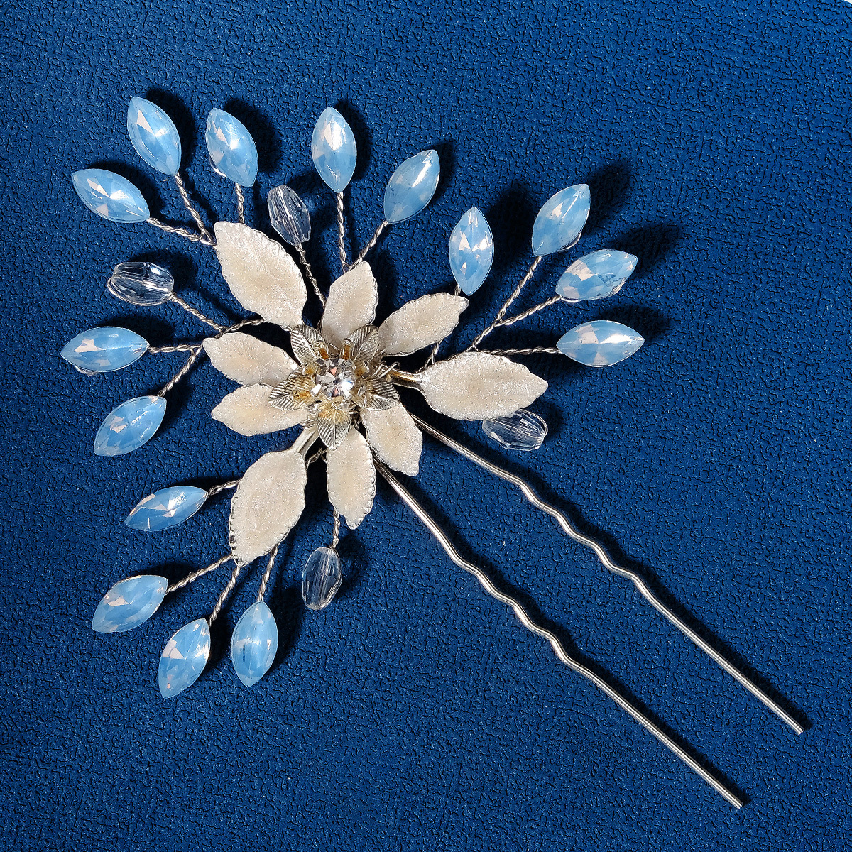 Elegant Classic Style Flower Artificial Crystal Rhinestone Hair Band Hairpin display picture 4