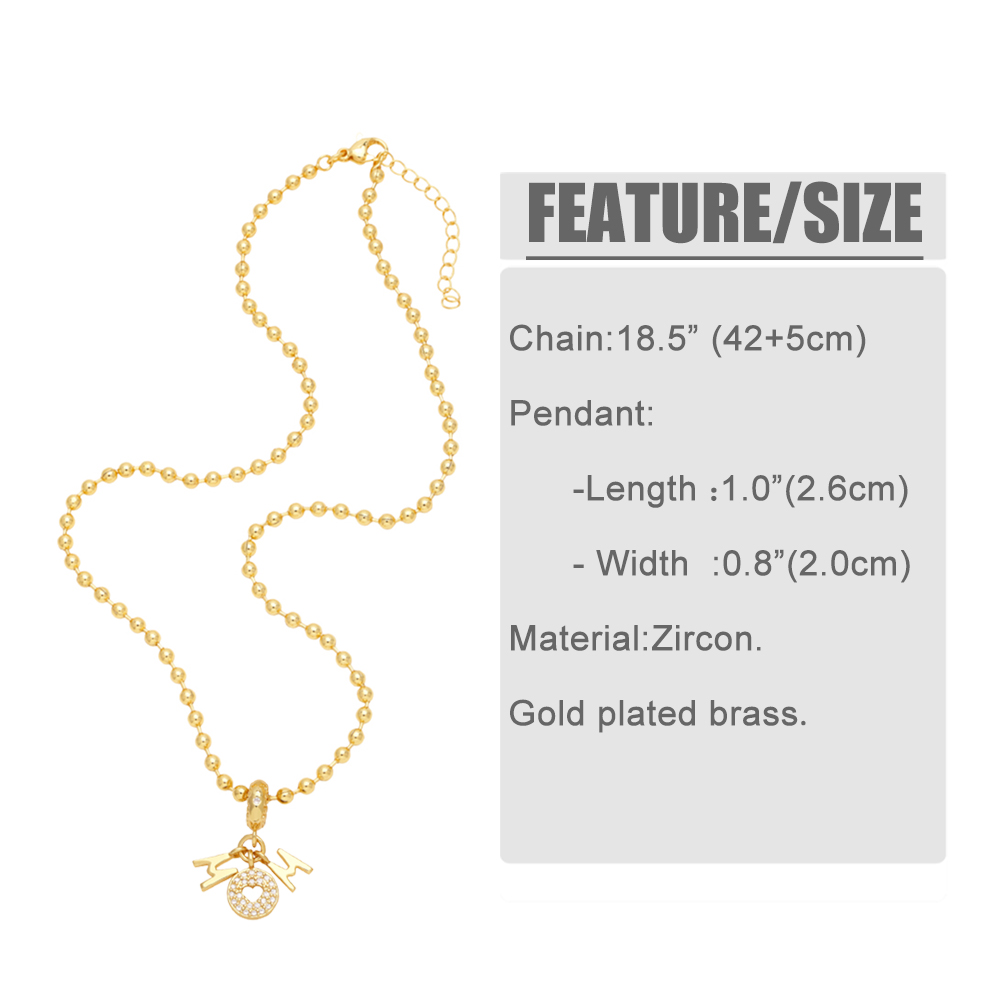 Modern Style Simple Style Letter Heart Shape Copper 18k Gold Plated Zircon Pendant Necklace In Bulk display picture 1