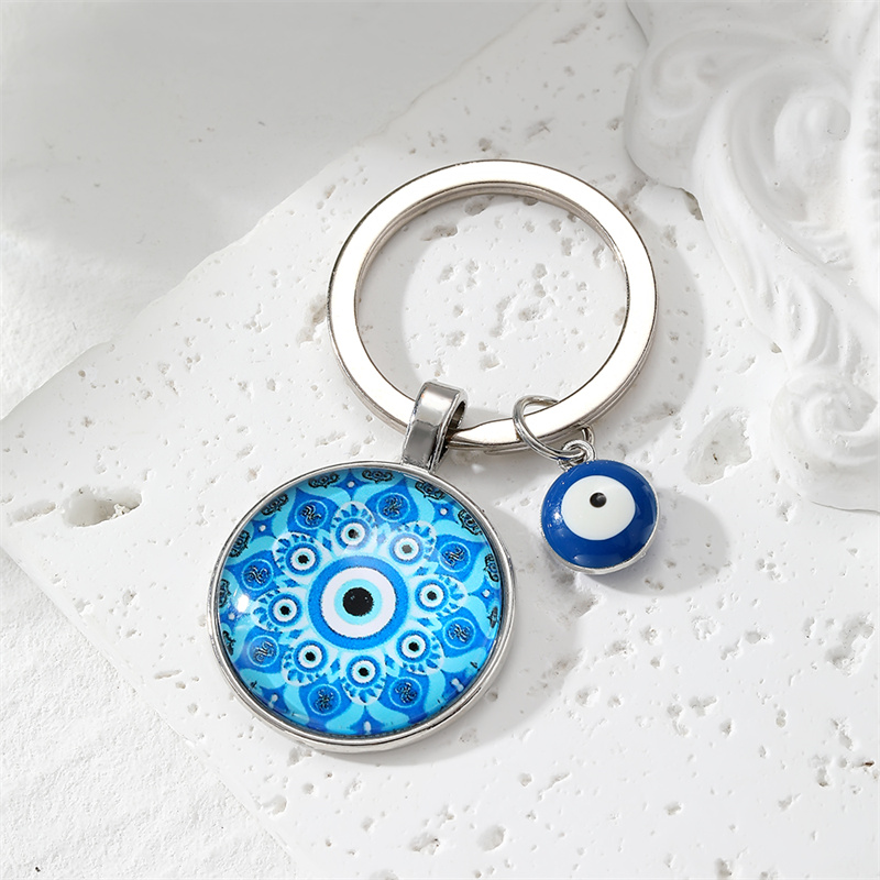 Simple Style Classic Style Devil's Eye Glass Keychain display picture 8