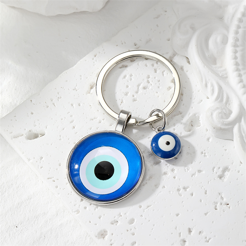 Simple Style Classic Style Devil's Eye Glass Keychain display picture 6