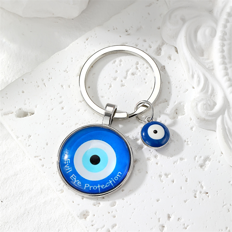 Simple Style Classic Style Devil's Eye Glass Keychain display picture 7