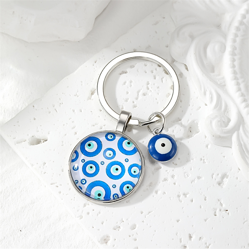 Simple Style Classic Style Devil's Eye Glass Keychain display picture 3