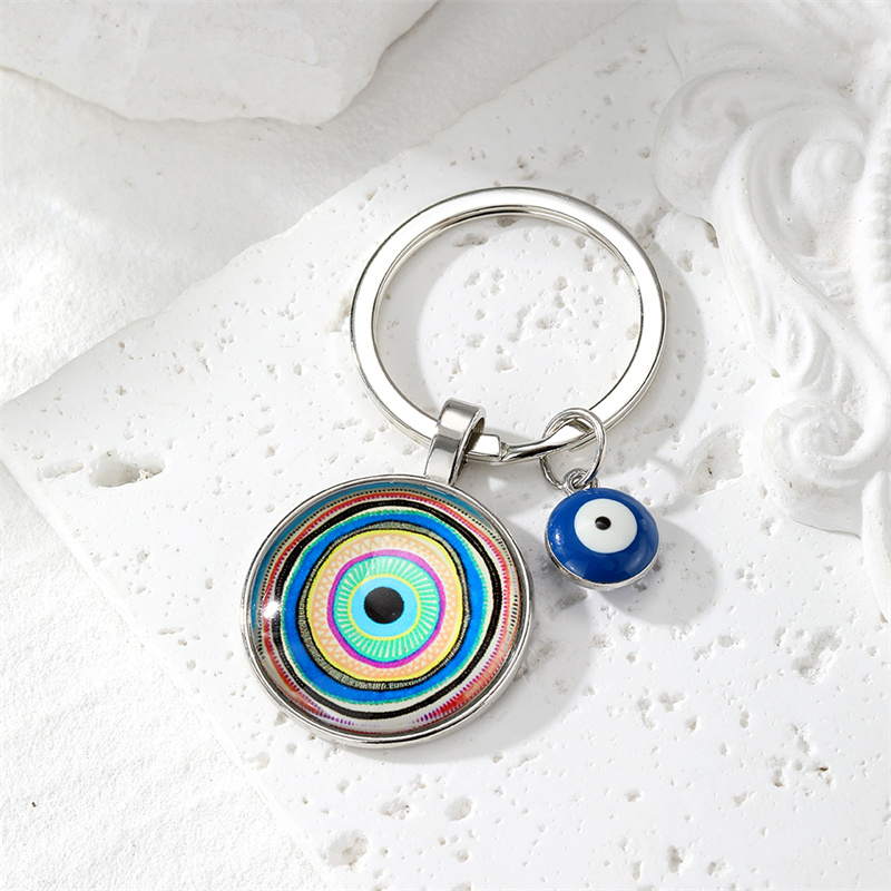 Simple Style Classic Style Devil's Eye Glass Keychain display picture 5