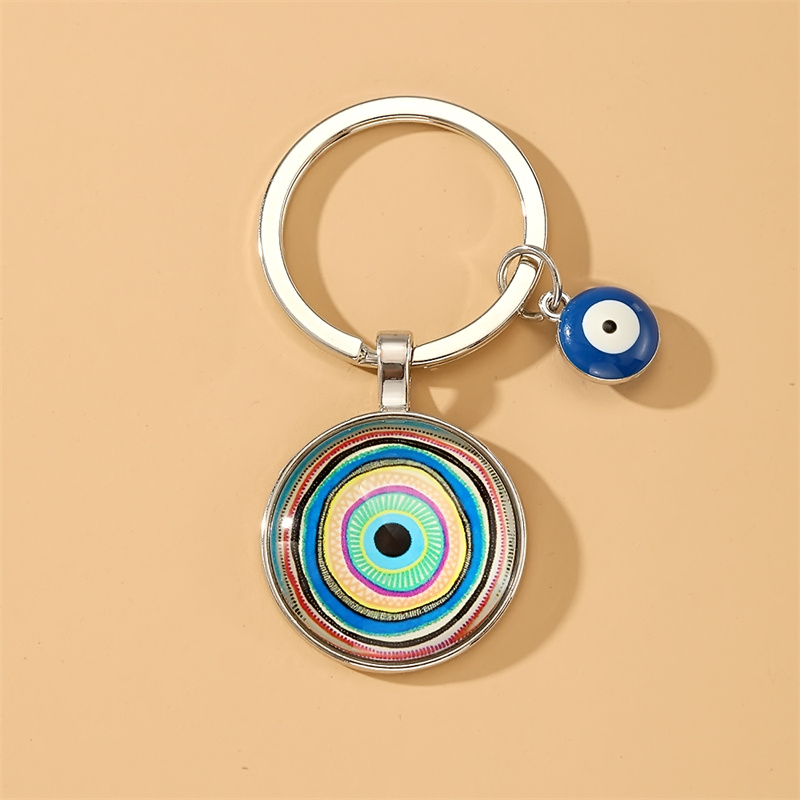 Simple Style Classic Style Devil's Eye Glass Keychain display picture 9