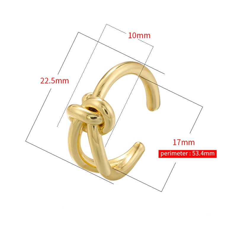 Casual Vintage Style Simple Style Irregular Water Droplets Copper 18k Gold Plated Open Rings In Bulk display picture 19