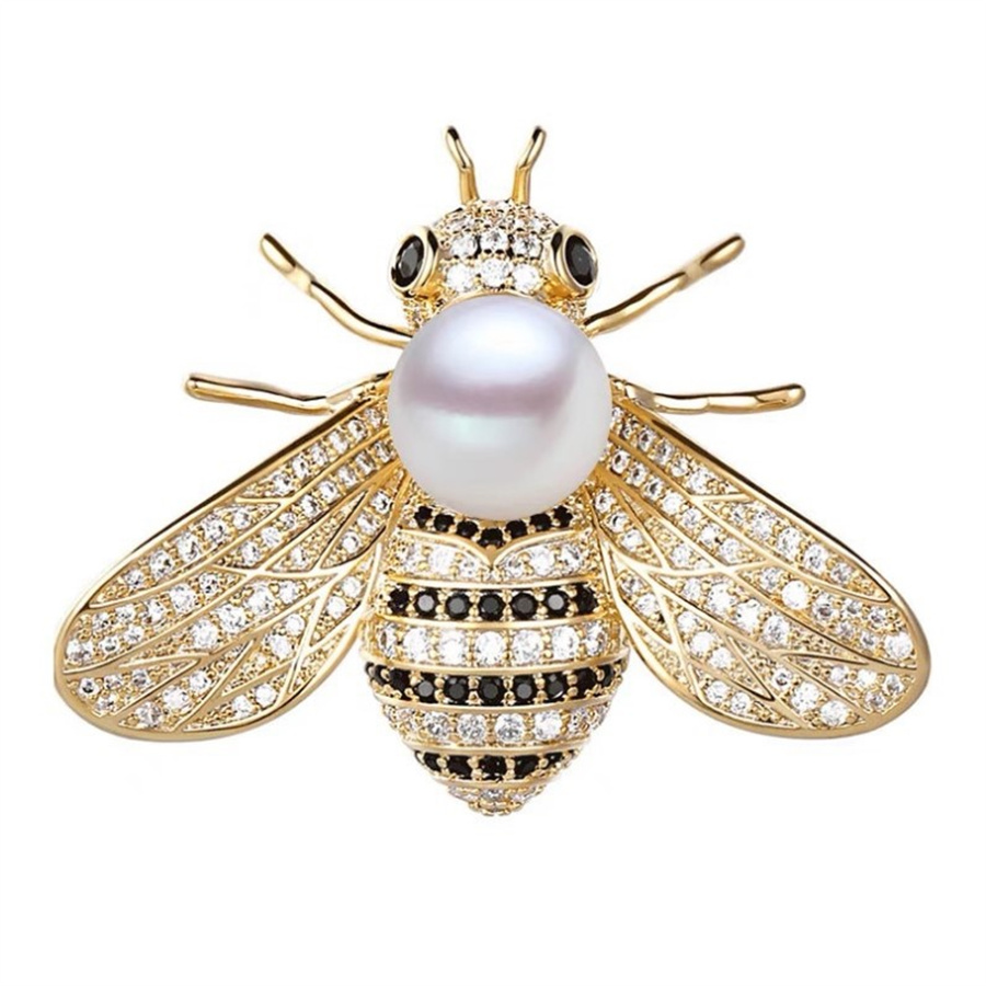 Dame Vêtement De Rue Abeille Alliage Incruster Strass Femmes Broches display picture 8