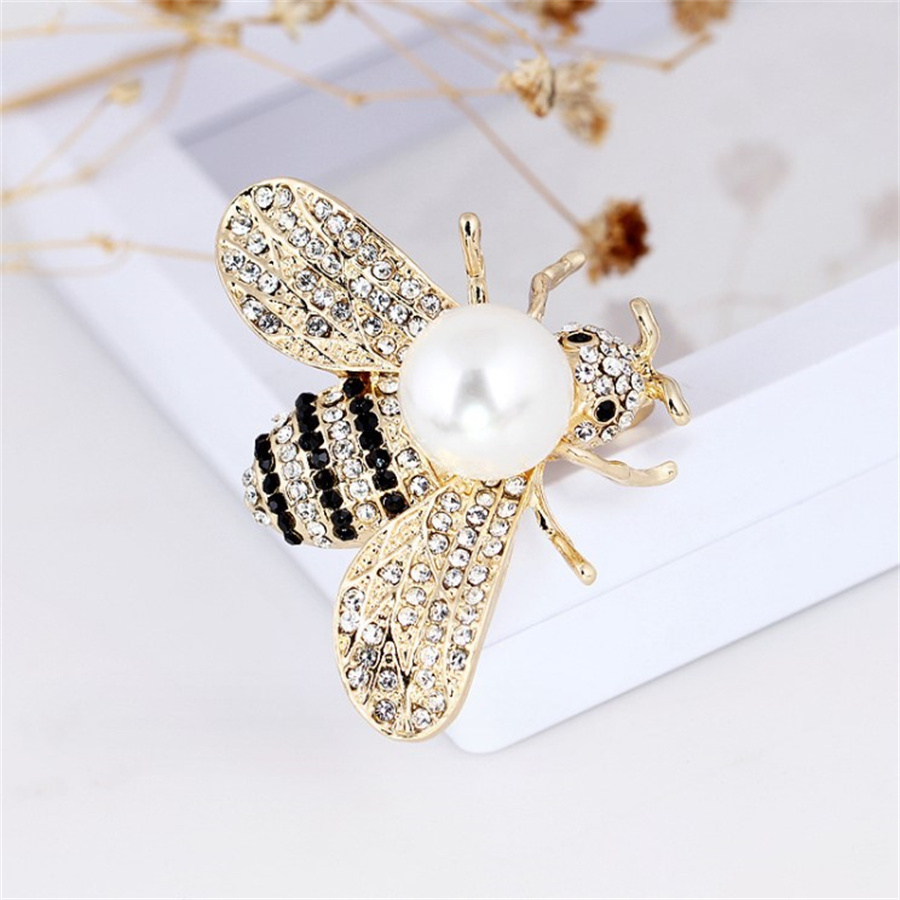 Lady Streetwear Bee Alloy Inlay Rhinestones Women's Brooches display picture 9