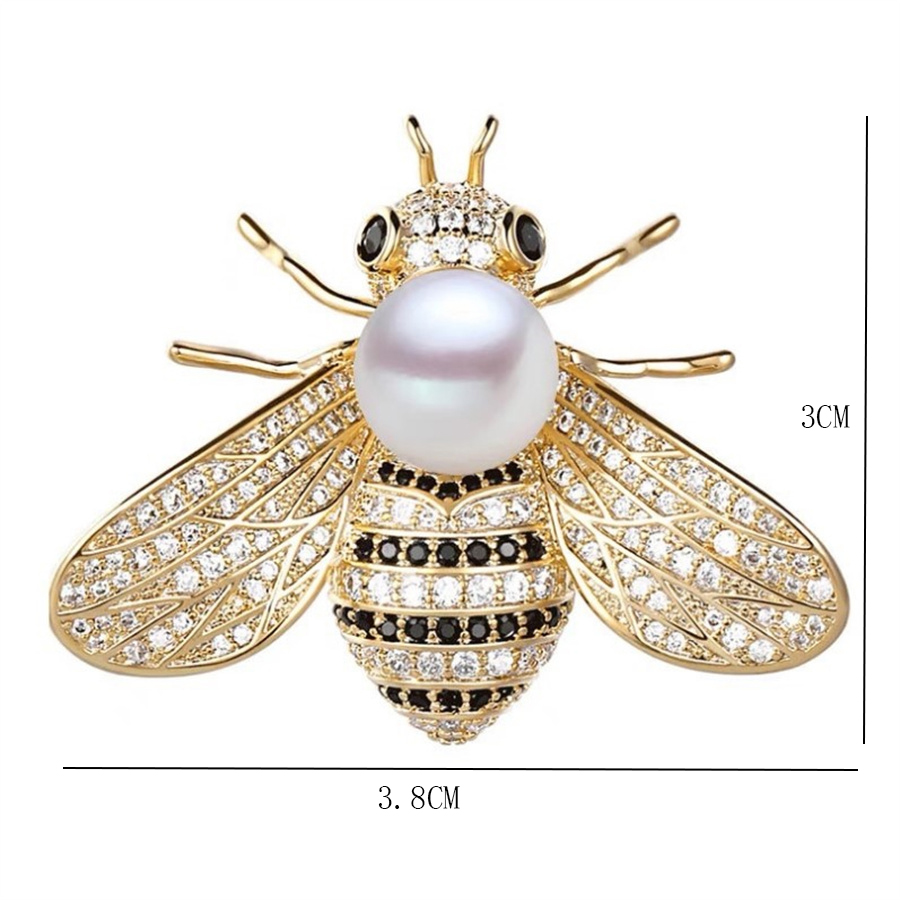 Lady Streetwear Bee Alloy Inlay Rhinestones Women's Brooches display picture 10