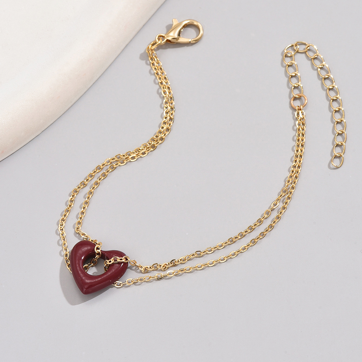 Fairy Style Heart Shape Alloy Iron Plating Women's Bracelets display picture 2
