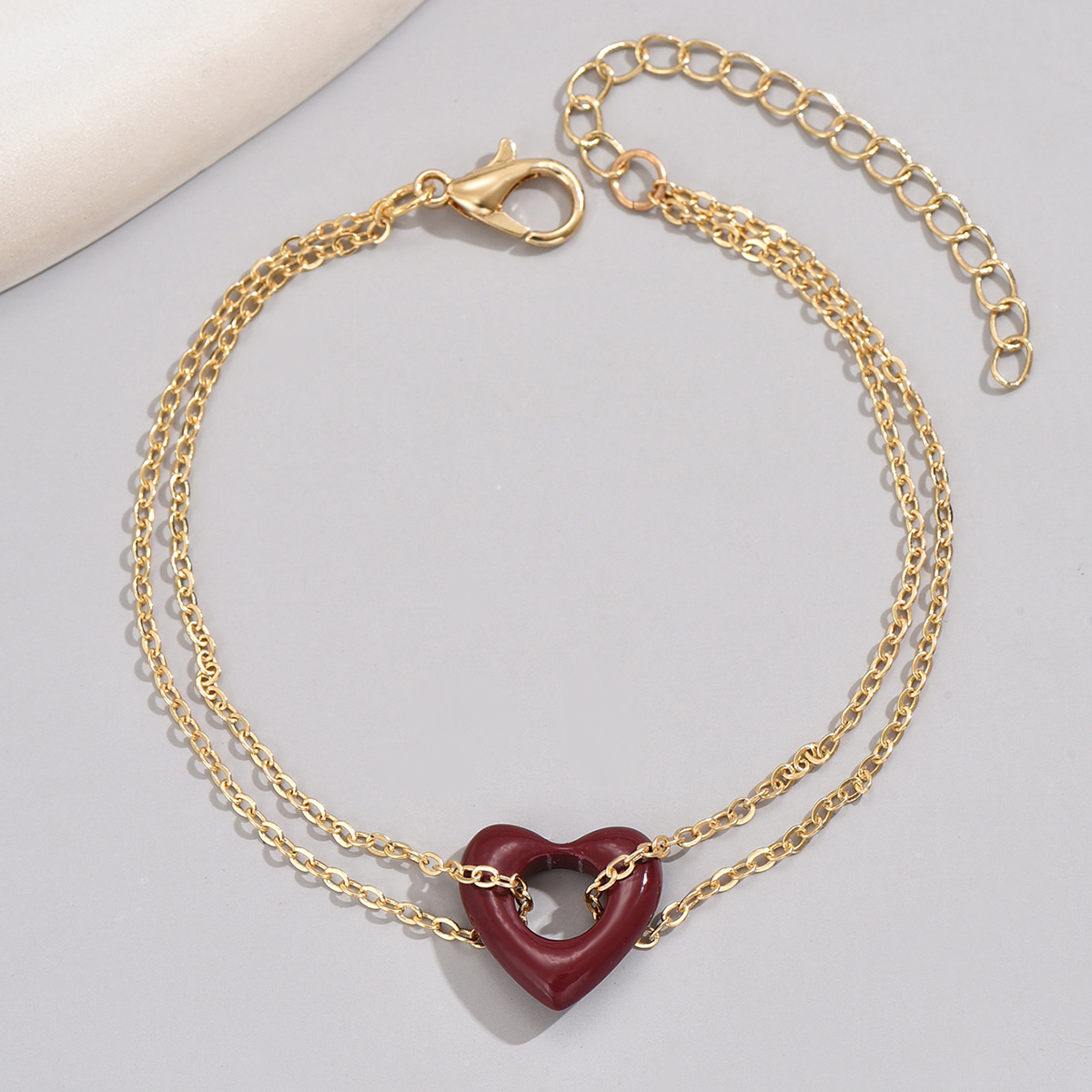 Fairy Style Heart Shape Alloy Iron Plating Women's Bracelets display picture 1