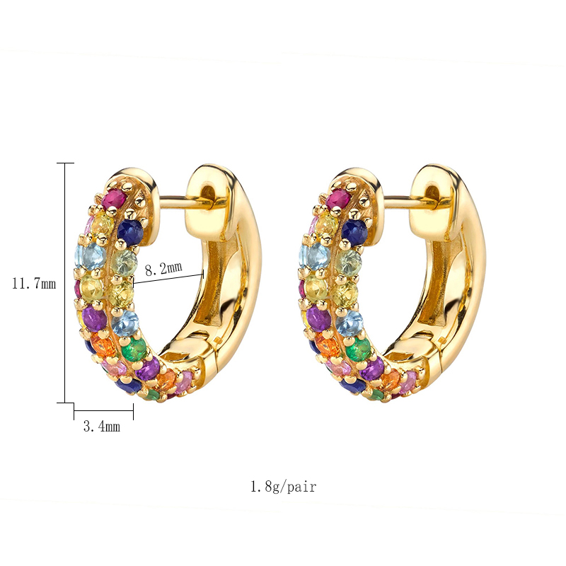 1 Piece 1 Pair Ig Style Lady Circle Tassel Plating Inlay Copper Zircon 18k Gold Plated Earrings display picture 4