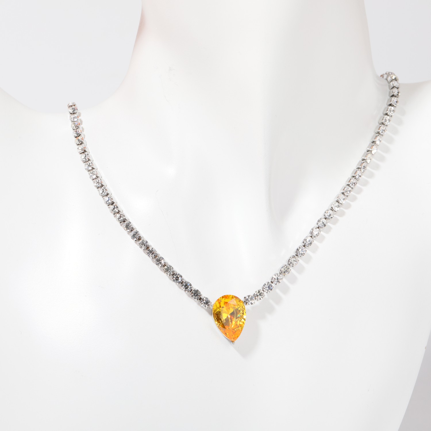 Copper Elegant Sweet Plating Inlay Heart Shape Zircon Pendant Necklace display picture 2