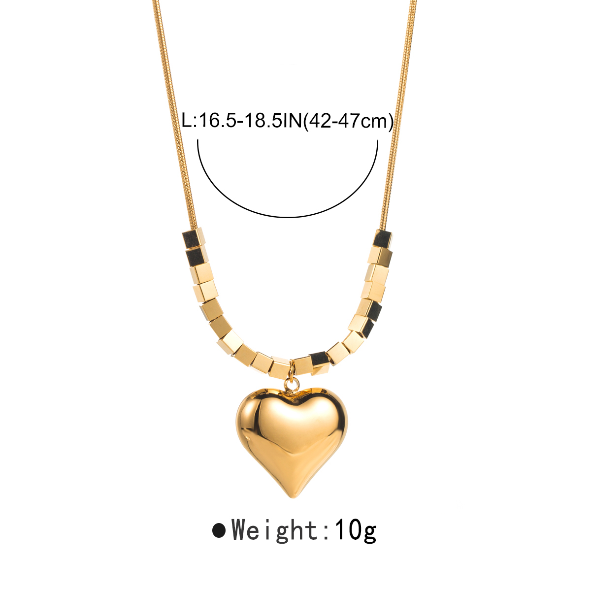 Wholesale Modern Style Simple Style Heart Shape Stainless Steel Necklace Pendant display picture 1