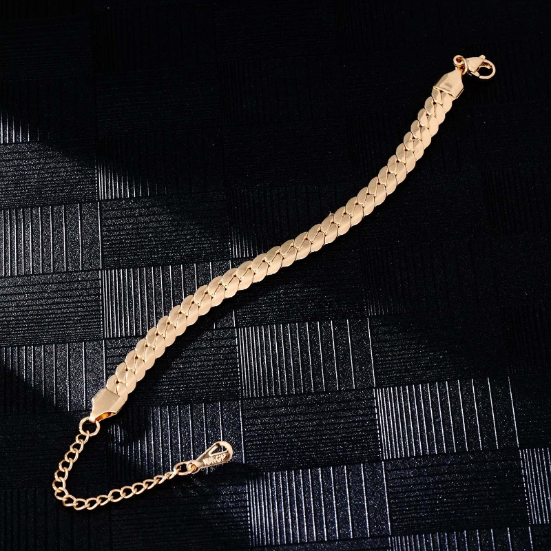 Hip-Hop Commute Solid Color 304 Stainless Steel Plating Chain K Gold Plated Rhodium Plated Men's Bracelets display picture 7